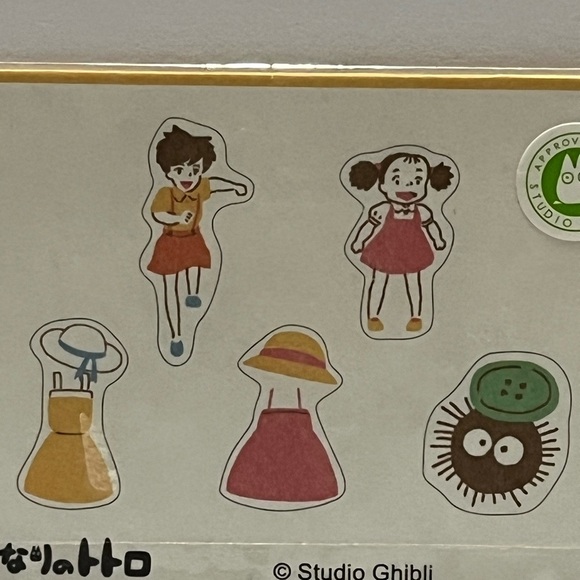 My Neighbor Totoro Mei and Satsuki Sticker Flake Seals - Picture 3 of 6